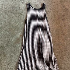 dress, black and white strips, size small, old navy